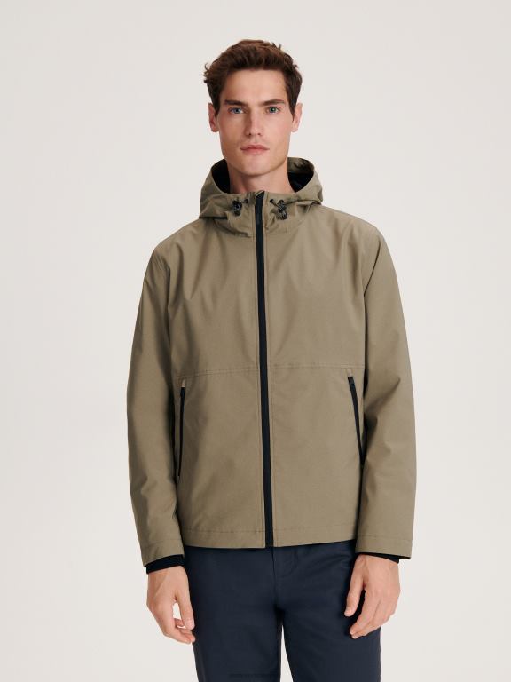 verde deschis Reserved bărbați îmbrăcăminte jacheta cu gluga 648HZ1624