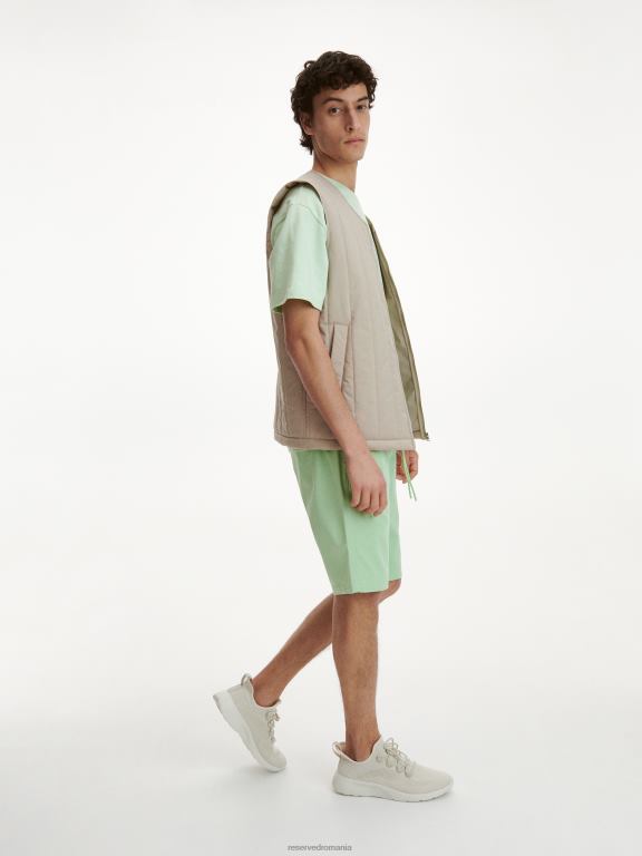 verde deschis Reserved bărbați îmbrăcăminte pantaloni scurți de jogger obișnuiți 648HZ1440