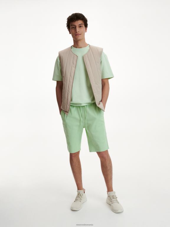 verde deschis Reserved bărbați îmbrăcăminte pantaloni scurți de jogger obișnuiți 648HZ1440