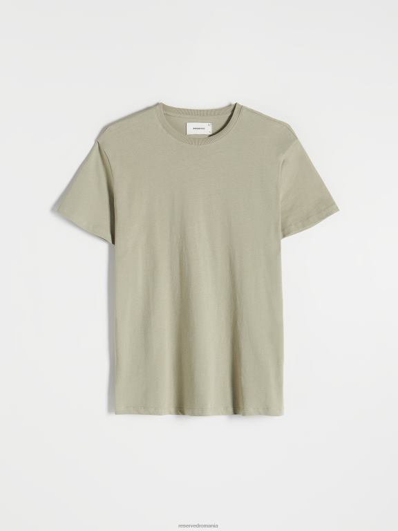 verde deschis Reserved bărbați îmbrăcăminte tricou cu potrivire regulată în stil nou 648HZ1191