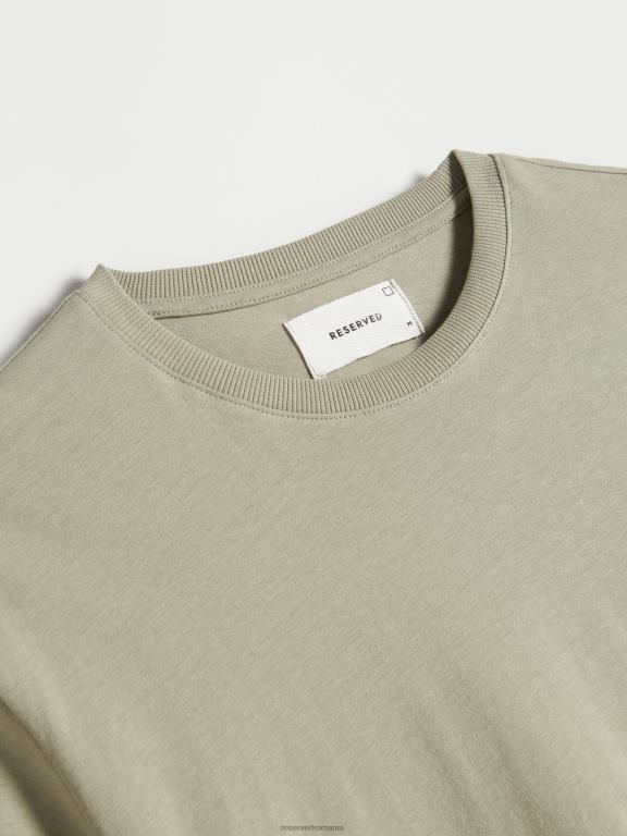 verde deschis Reserved bărbați îmbrăcăminte tricou cu potrivire regulată în stil nou 648HZ1191