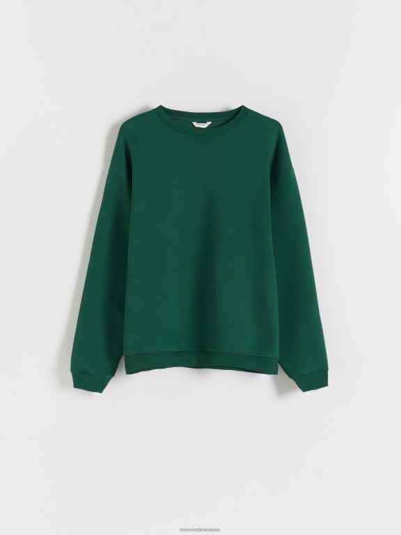 verde inchis Reserved bărbați îmbrăcăminte hanorac simplu din bumbac bogat 648HZ1602