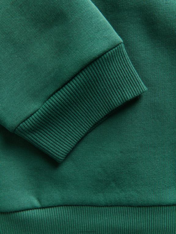 verde inchis Reserved bărbați îmbrăcăminte hanorac simplu din bumbac bogat 648HZ1602