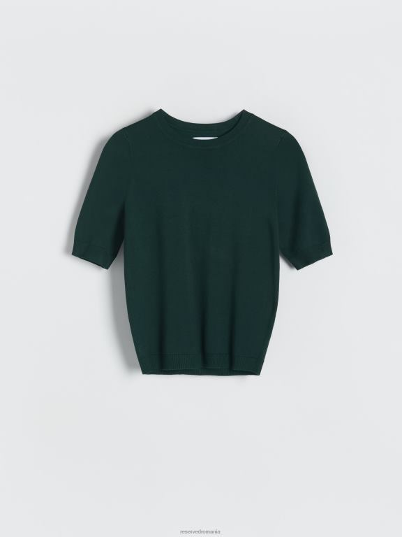 verde inchis Reserved femei îmbrăcăminte bluză bogată în viscoză 648HZ297