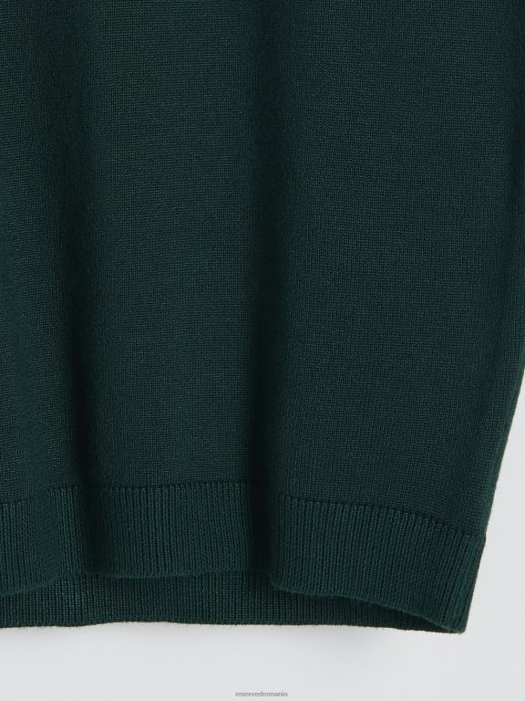 verde inchis Reserved femei îmbrăcăminte bluză bogată în viscoză 648HZ297