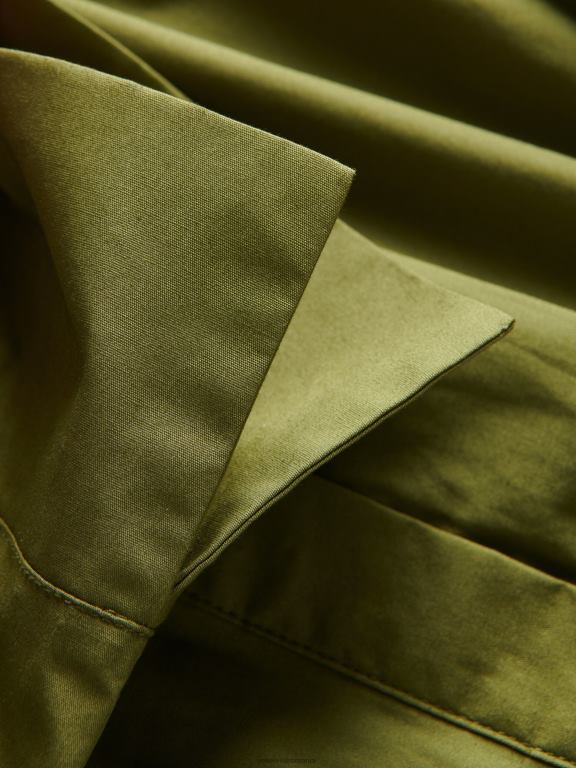 verde maroniu Reserved femei îmbrăcăminte rochie bogată în bumbac 648HZ29