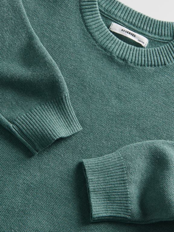 verde palid Reserved băieți îmbrăcăminte jumper melange 648HZ2093