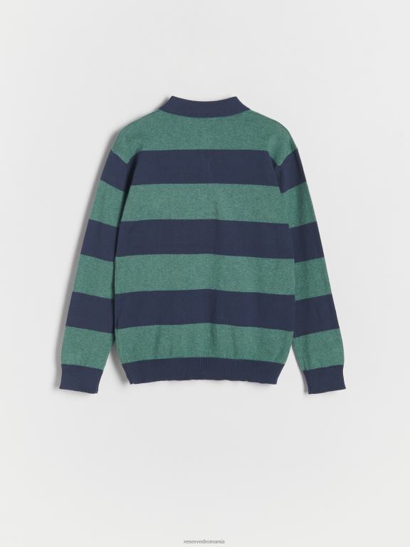 verde palid Reserved băieți îmbrăcăminte jumper polo melange 648HZ2117