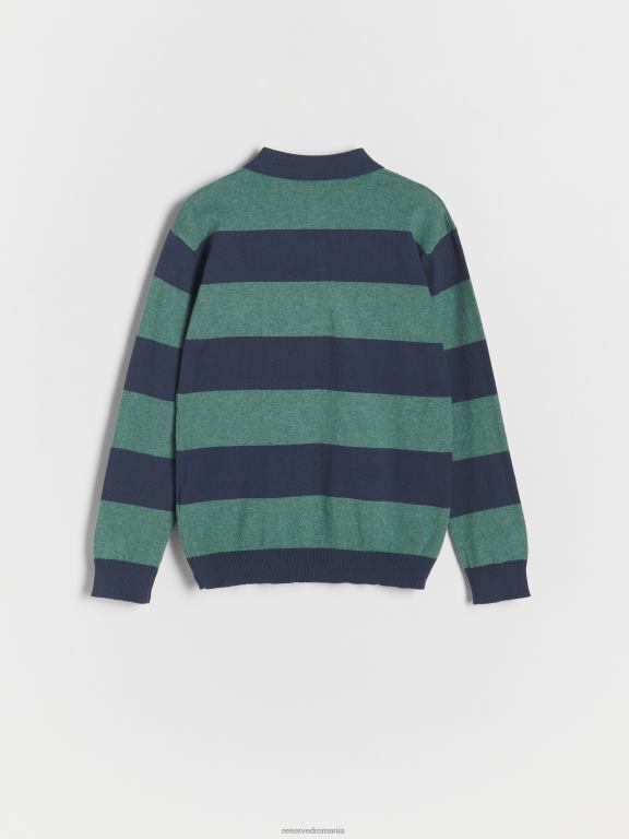 verde palid Reserved băieți îmbrăcăminte jumper polo melange 648HZ2189