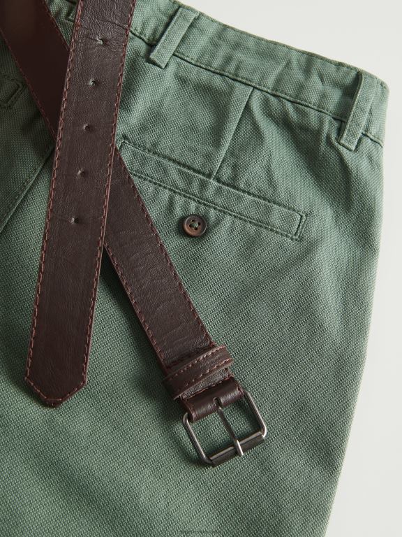 verde palid Reserved băieți îmbrăcăminte pantaloni chino cu centura 648HZ2115