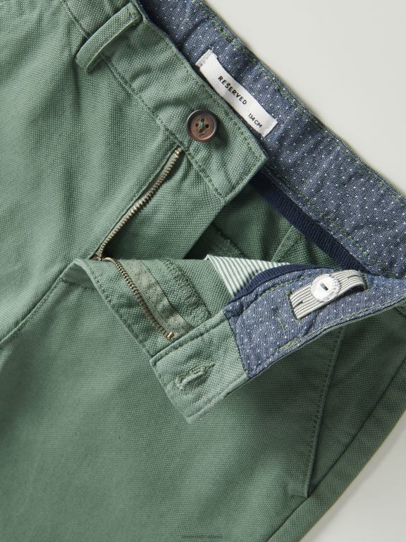 verde palid Reserved băieți îmbrăcăminte pantaloni chino cu centura 648HZ2115
