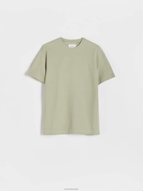verde palid Reserved bărbați îmbrăcăminte tricou cu potrivire regulata 648HZ1227