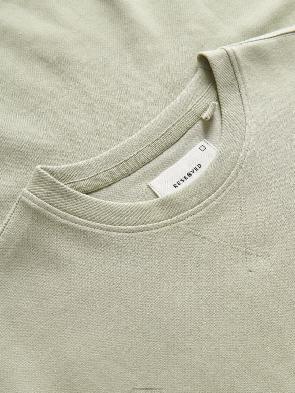 verde palid Reserved bărbați îmbrăcăminte tricou cu potrivire regulata 648HZ1227