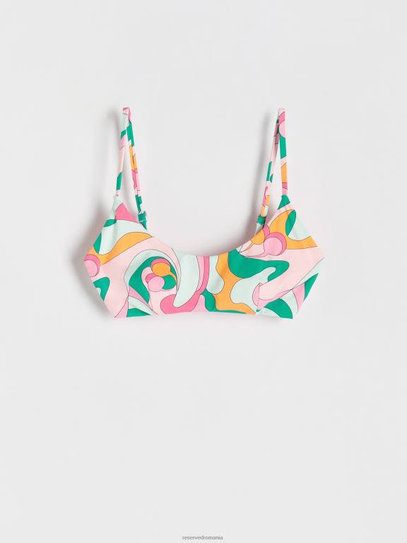 verde palid Reserved femei îmbrăcăminte top de bikini 648HZ1068