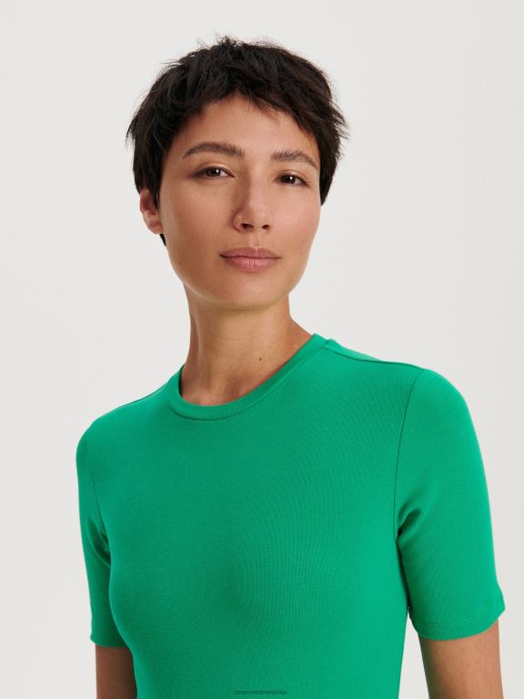 verde proaspăt Reserved femei îmbrăcăminte tricou cu potrivire regulata 648HZ396