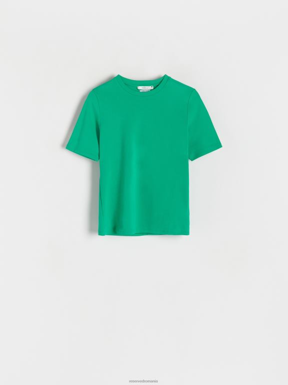 verde proaspăt Reserved femei îmbrăcăminte tricou cu potrivire regulata 648HZ396
