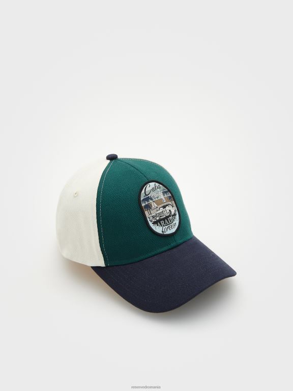 verde teal Reserved bărbați accesorii șapcă cu vârf 648HZ1668