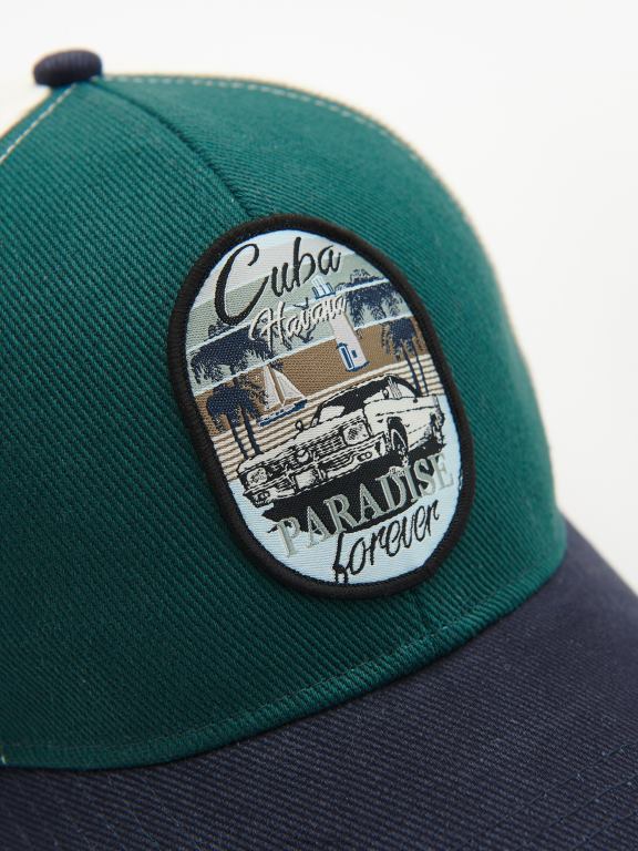 verde teal Reserved bărbați accesorii șapcă cu vârf 648HZ1668