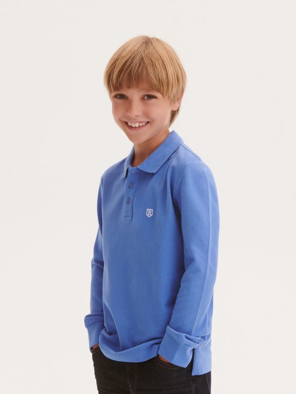 zambilă Reserved băieți îmbrăcăminte tricou polo din bumbac cu maneca lunga 648HZ2101