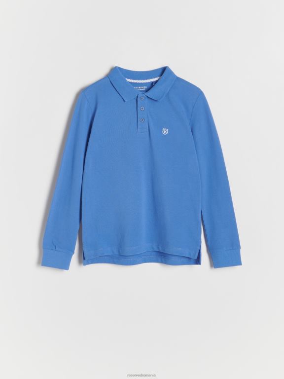 zambilă Reserved băieți îmbrăcăminte tricou polo din bumbac cu maneca lunga 648HZ2101