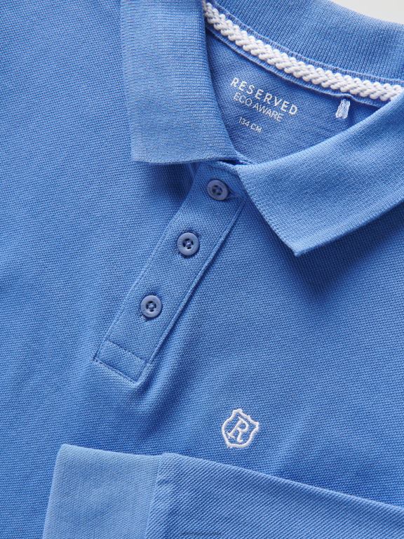 zambilă Reserved băieți îmbrăcăminte tricou polo din bumbac cu maneca lunga 648HZ2101