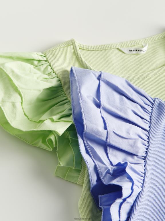 zambilă Reserved fetelor îmbrăcăminte bluză cu mâneci decorative 648HZ1859