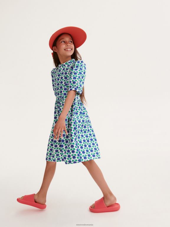 zambilă Reserved fetelor îmbrăcăminte rochie cu model 648HZ1713